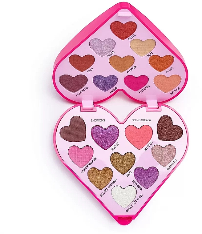 Палетка теней для век - I Heart Revolution Heartbeats Eyeshadow Palette — фото N3