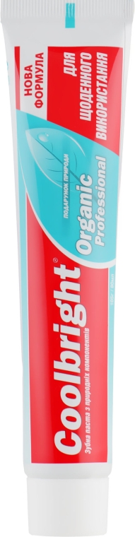 Зубна паста для щоденного використання - Coolbright Organic Professional — фото N2
