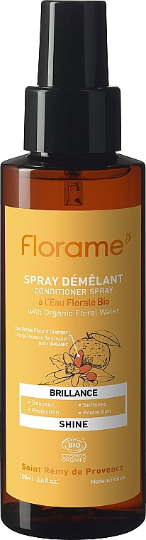 Спрей-кондиціонер для блиску волосся - Florame Shine Conditioner Spray — фото N1