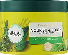 Маска для волос "Питание" - Herbal Essences Nourish & Sooth Avocado Oil & Aloe Intensive Hair Mask — фото N11