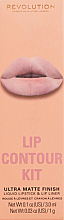 Духи, Парфюмерия, косметика Набор для макияжа губ - Makeup Revolution Lip Contour Kit Stunner (lip/gloss/3ml + lip/pencil/1g)