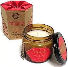 Ароматизированная свеча банке - Song of India Organic Goodness Desi Gulab Rose Soy Wax Candle — фото N3