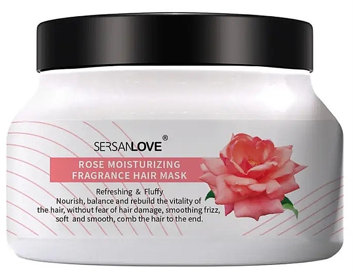 Увлажняющая маска для волос - Sersanlove Hair Film Rose Moisturizing Fragrance Mask — фото N1