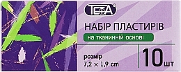 Парфумерія, косметика Набір пластирів на тканинній основі 7,2х1,9 см - Teta