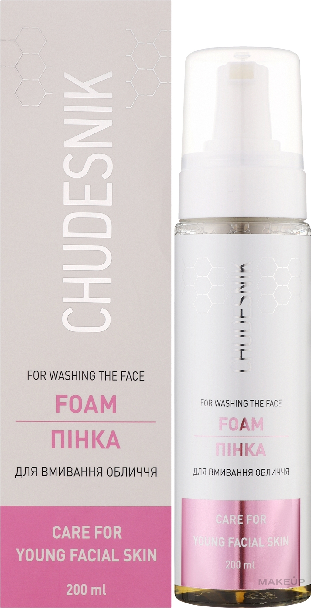 Пінка для вмивання для молодої шкіри - Chudesnik Foam For Washing The Face — фото 200ml