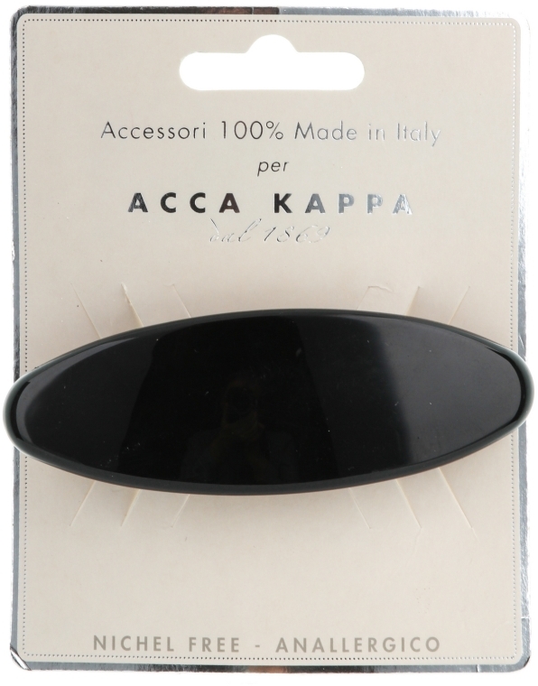 Заколка-автомат "Овал" черная - Acca Kappa 