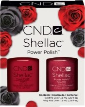 Духи, Парфюмерия, косметика Мини-коллекция, 2 лака - CND Shellac Perfect Pair