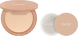 Набор - Paese Puff Cloud Set (pressed/powder/9.5g + loose/powder/5.3g) — фото N2