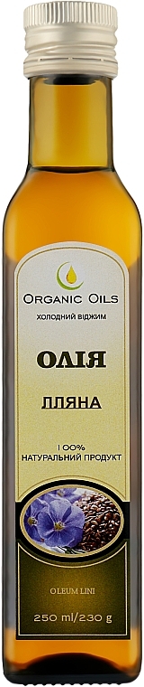 Масло льняное - Organic Oils — фото N1