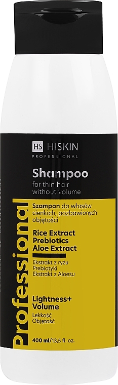 Шампунь для тонких и лишенных объема волос - HiSkin Professional Shampoo — фото N2