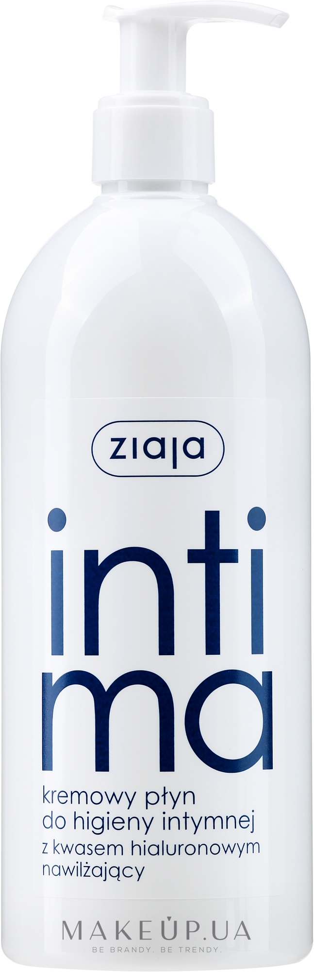 Кремовая жидкость для интимной гигиены с гиалуроновой кислотой - Ziaja Intima — фото 500ml