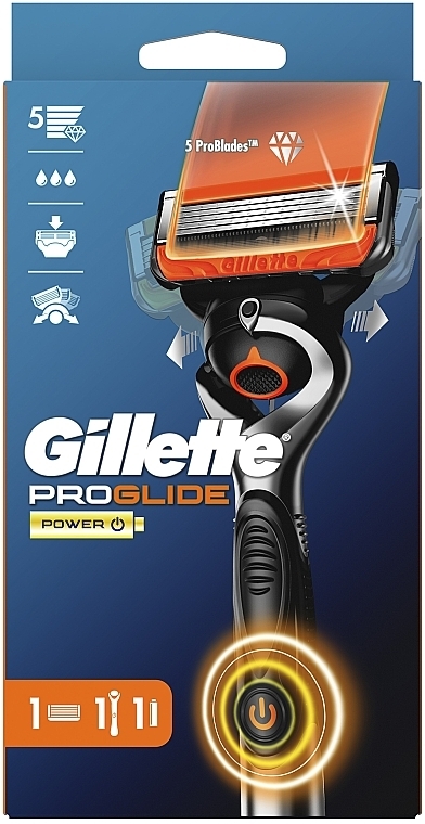 Бритва з 1 змінною касетою - Gillette Fusion ProGlide Power Flexball — фото N2