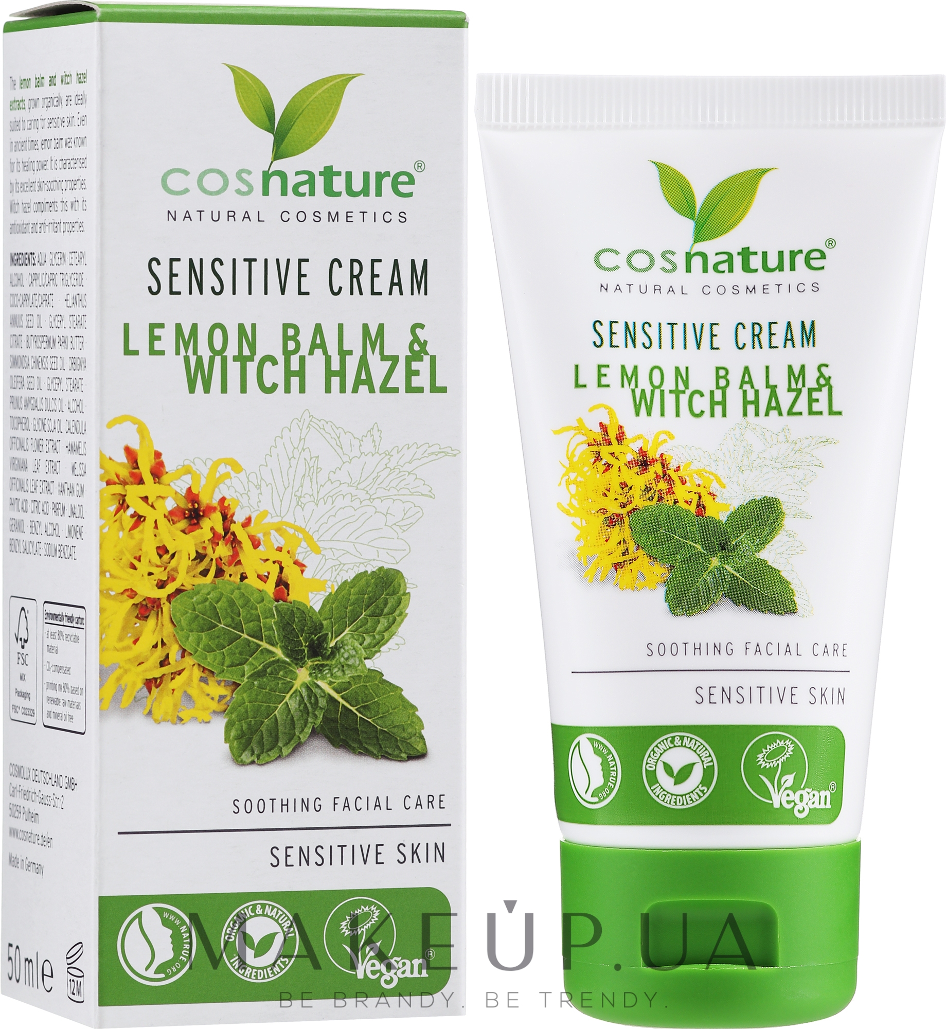 Крем для лица для чувствительной кожи - Cosnature Melisa Bio Sensitive Cream — фото 50ml