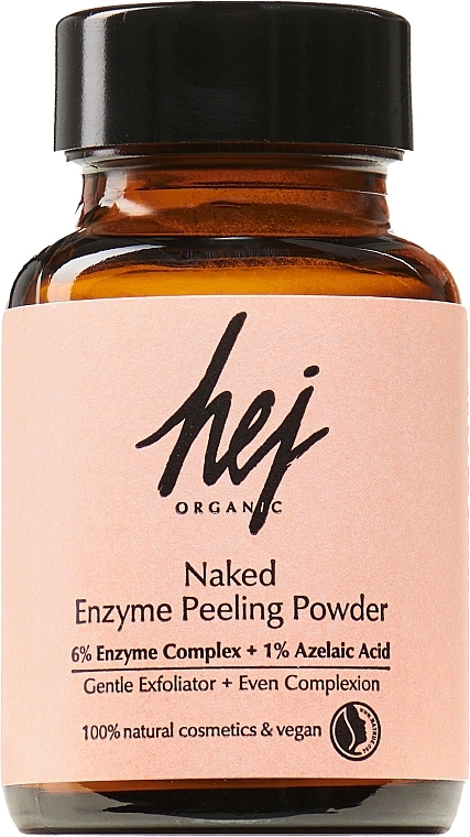 Ензимна пілінг-пудра для обличчя - Hej Organic Naked Enzyme Peeling Powder — фото N1