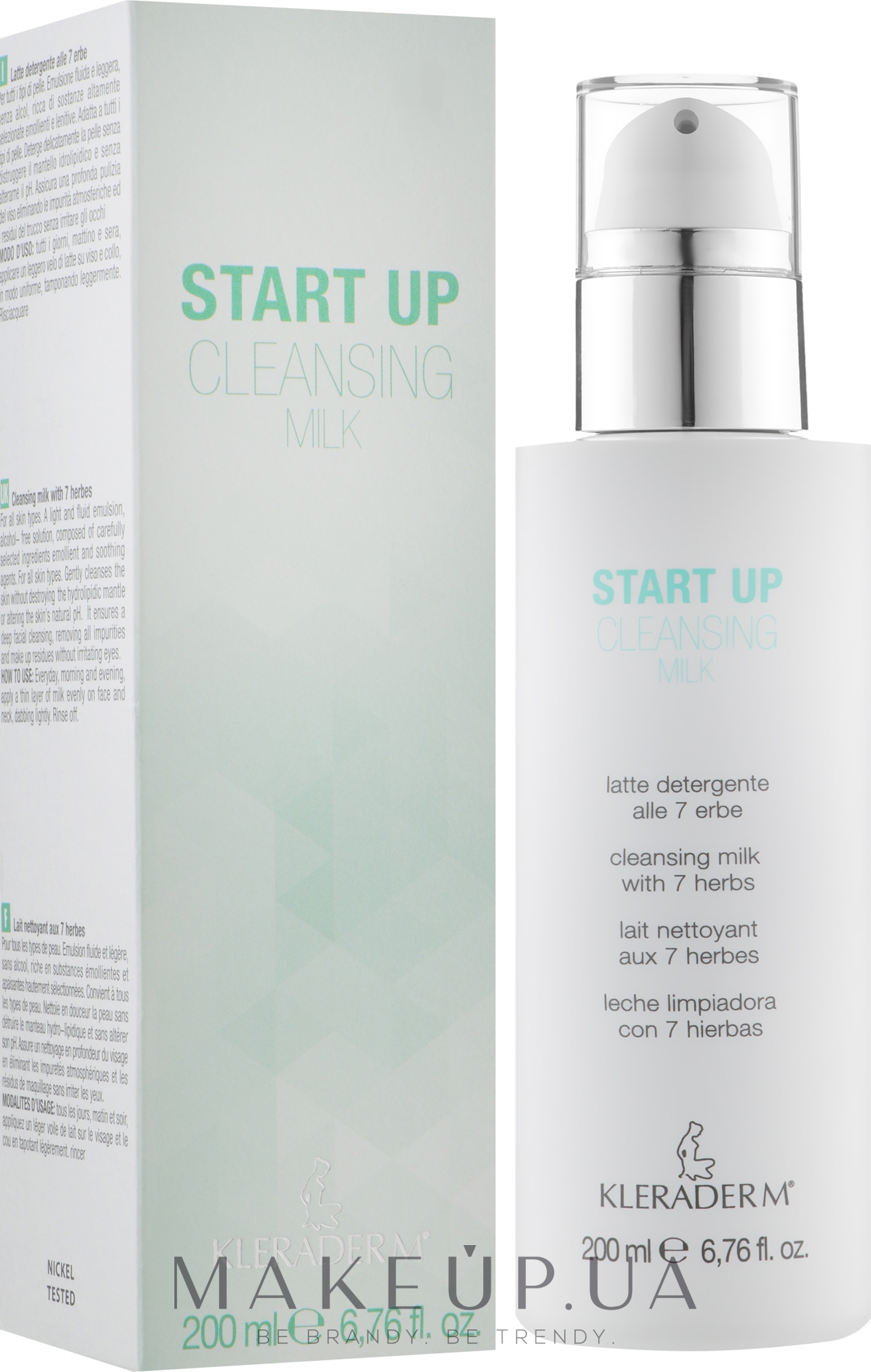 Молочко очищувальне, делікатне для обличчя - Kleraderm Start Up Cleansing Milk — фото 500ml