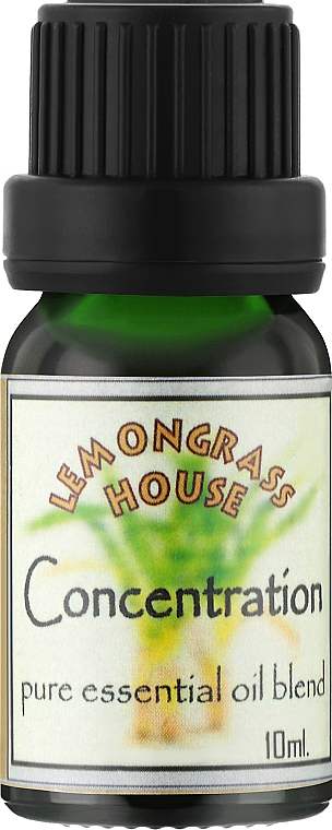Суміш ефірних олій "Концентрація уваги" - Lemongrass House Concentration Pure Essential Oil — фото N1