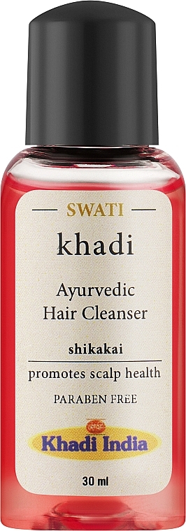 Аюрведическое очищающее средство для укрепления корней волос "Шикакай" - Khadi Swati Ayurvedic Hair Cleanser Shikakai — фото N1