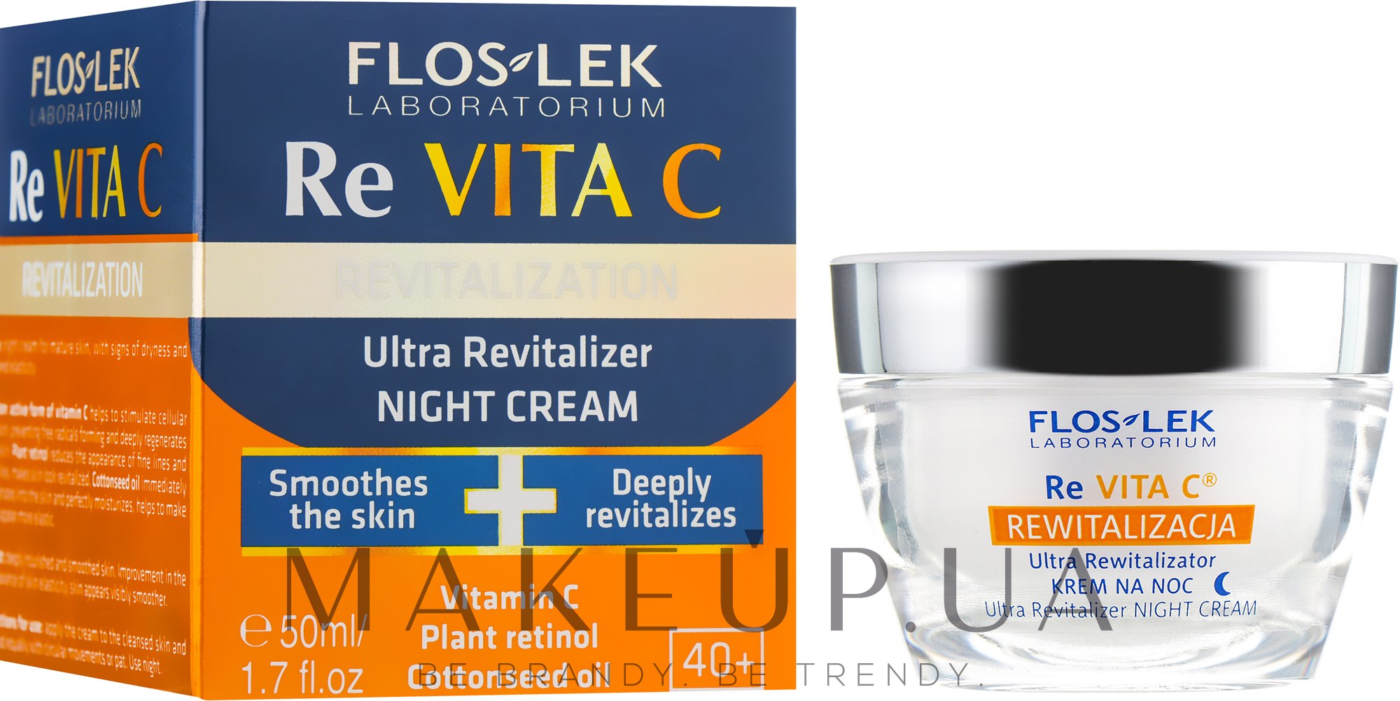 Ультра-регенерирующий ночной крем для лица - Floslek Revita C Ultra Revitalizer Night Cream — фото 50ml