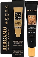 Парфумерія, косметика Сироватка для шкіри навколо очей з колоїдним золотом - Bergamo 24K Luxury Gold Eye Serum