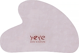 Парфумерія, косметика Гуаша для масажу обличчя у велюровому мішечку, рожевий кварц - Yeye Gua Sha