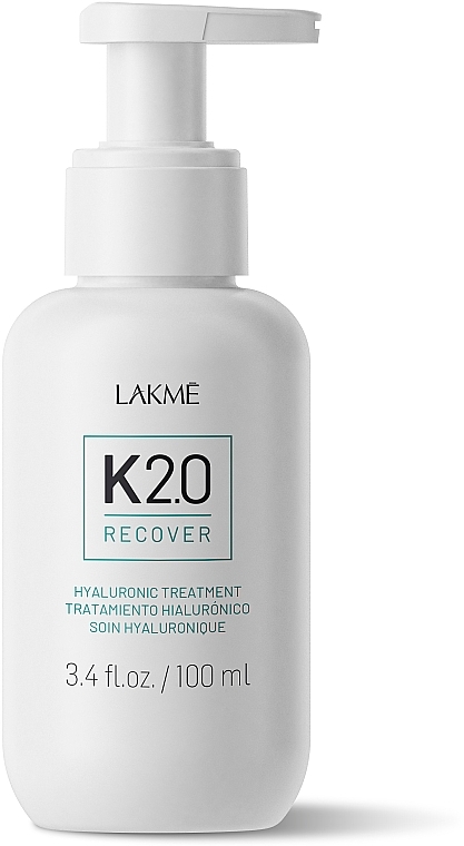 Восстанавливающая гиалуроновая маска для волос - Lakme K2.0 Recover Hyaluronic Treatment — фото N1