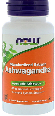Рослинна добавка "Ашвагандха", капсули, 450 мг - Now Foods Ashwagandha — фото N1