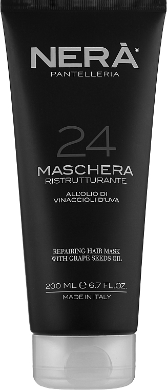 Восстанавливающая маска для волос - Nera Pantelleria 24 Repairing Hair Mask With Grape Seeds Oil
