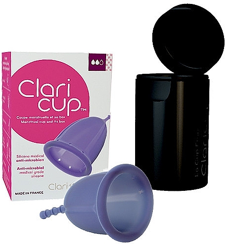 Силиконовая менструальная чаша, размер 2 (L) - Claripharm Claricup Menstrual Cup — фото N1