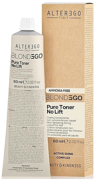 Крем-фарба тонувальна без аміаку - AlterEgo BlondEgo Pure Toner No Lift — фото N1