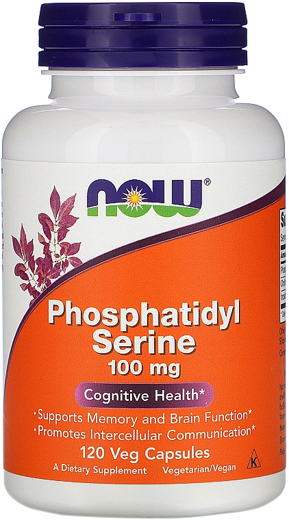 Фосфатидилсерин, 100 мг - Now Foods Phosphatidyl Serine — фото N1