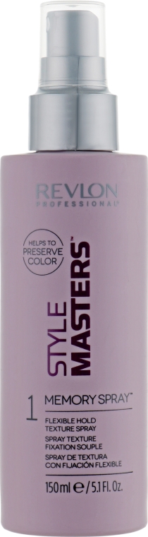 Спрей для волос переменной фиксации - Revlon Style Masters Memory Spray 1 Flexible Hold Texture  — фото N1