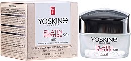 Дневной крем для нормальной и комбинированной кожи - Yoskine Classic Platin Peptide Face Cream 50+ — фото N1