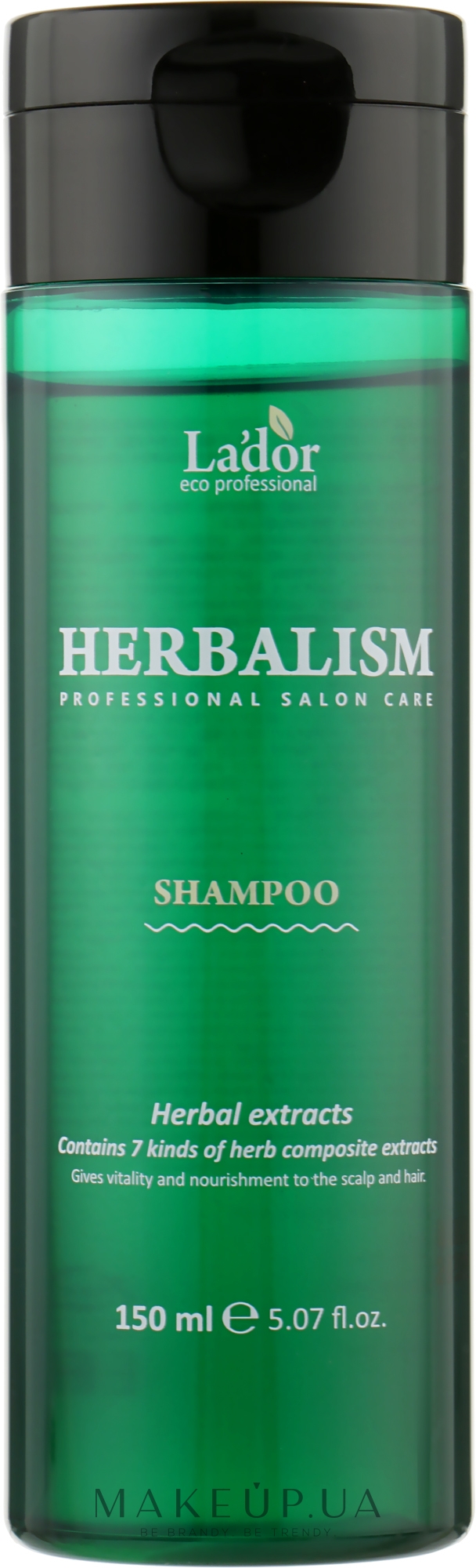 Шампунь успокаивающий с травяными экстрактами - La'dor Herbalism Shampoo — фото 150ml