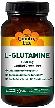Амінокислота "L-глютамін", 1000 мг - Country Life L-Glutamine 1000 mg — фото N1
