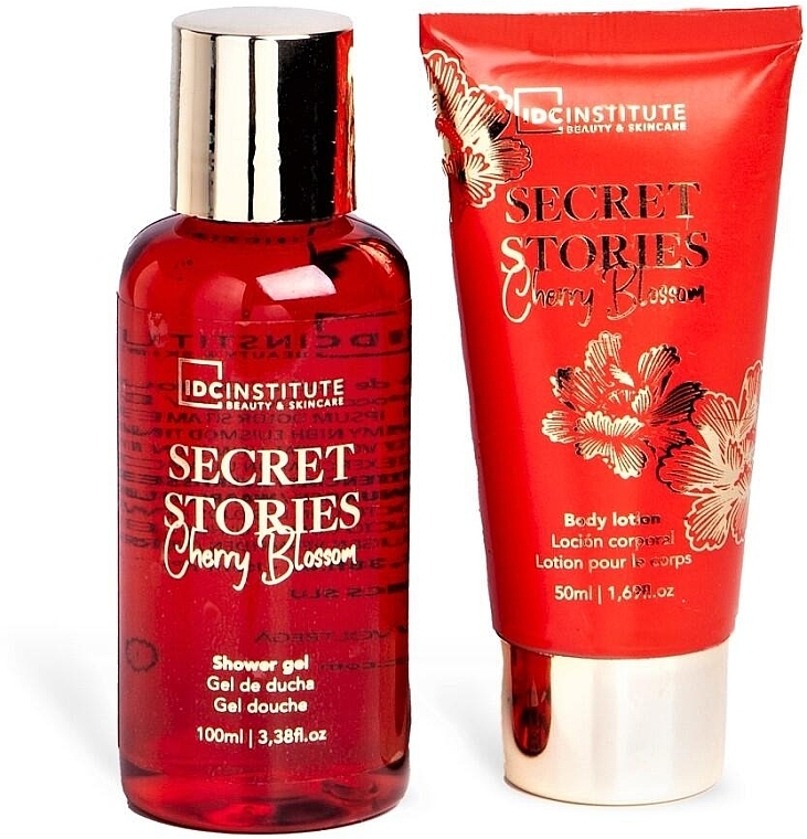 Набір - IDC Institute Secret Stories Cherry Blosom (sh/g/100 ml + b/lot/50 ml) — фото N2