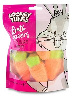 Набор бомбочек для ванны "Багз Банни" - Mad Beauty Looney Tunes Bugs Bunny Bath Fizzers (bath/frizer/6x30g) — фото N1