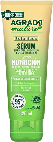 Живильна сироватка для сухого й ламкого волосся - Agrado Botanicos Pro Nutrition Treatment Serum — фото N1