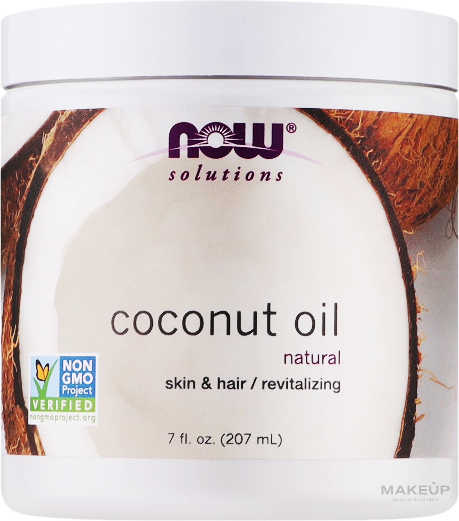 Масло кокосове - Now Foods Solution Natural Coconut Oil — фото 207ml