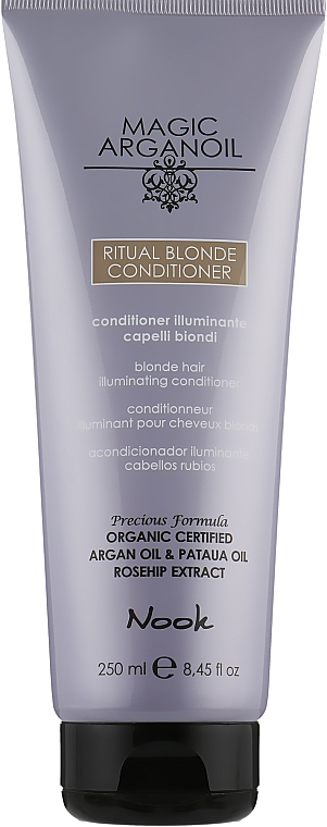 Кондиціонер для сяйва світлого волосся - Nook Magic Arganoil Ritual Blonde Conditioner