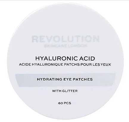 Гидрогелевые патчи с глиттером - Revolution Skincare Hyaluronic Acid Hydrating Eye Patches With Glitter — фото N1