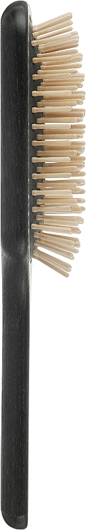 Прямоугольная большая щетка для волос с короткими зубцами, черная - Tek Salone — фото N2