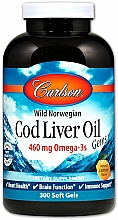 Парфумерія, косметика Харчова добавка "Олія тріски", 460 мг - Carlson Labs Cod Liver Oil Gems