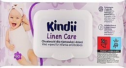 Парфумерія, косметика Дитячі серветки, 50 шт. - Kindii Linen Care