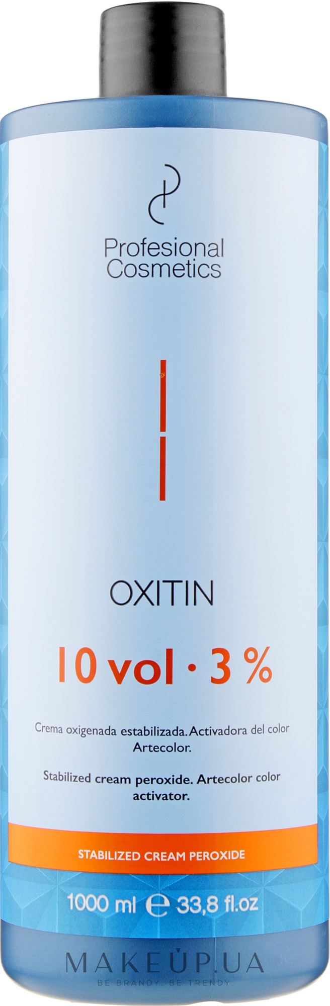 Окислювач 3% - Profesional Cosmetics Oxitin 10 Vol — фото 1000ml