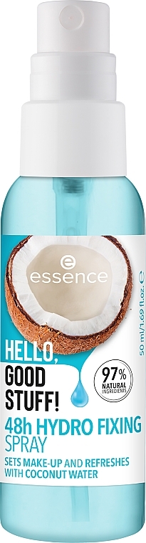 Спрей для фиксации макияжа - Essence Hello, Good stuff! 48h Hydro Moisturising Make-up Fixing Spray — фото N2