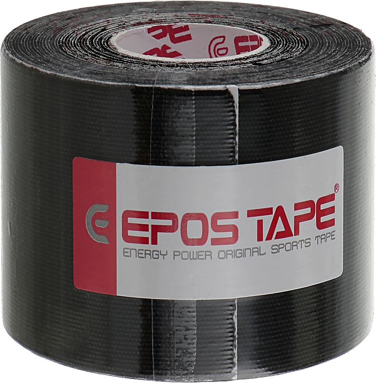 Кинезио тейп "Черный" - Epos Tape Rayon — фото N1