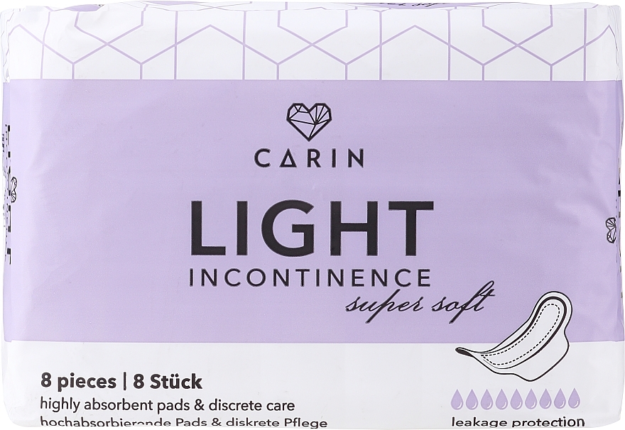 Урологічні прокладки - Carin Light Incontinence Pads Super Soft — фото N1