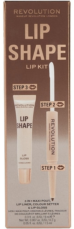 Набор для губ - Makeup Revolution Lip Shape Coco Brown — фото N1