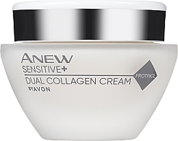 Восстанавливающий крем для лица - Avon Anew Sensitive+ Dual Collagen Cream  — фото N2
