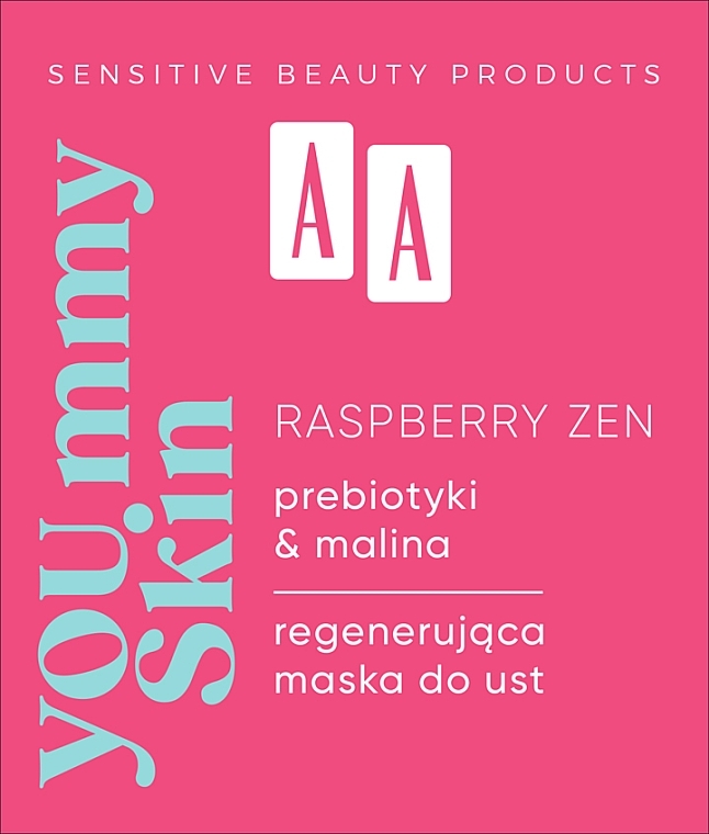 Восстанавливающая маска для губ - AA You.mmy Skin Raspberry Zen — фото N2